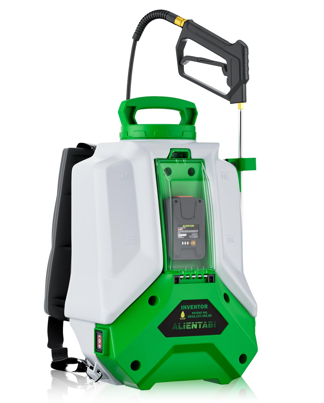 ALIENTABI Battery Backpack Sprayer with a 4-Gallon Tank for efficient lawn coverage