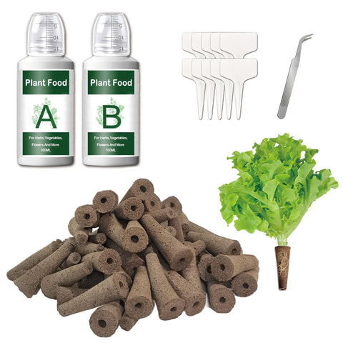 ALIINKD grow sponges 100-pack for AeroGarden seedling growth.
