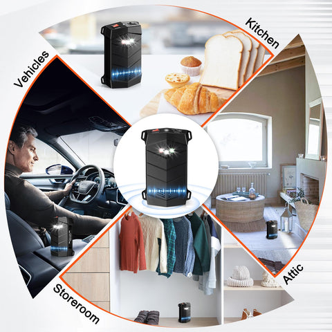 Alikguu rodent repellent installed for indoor and outdoor protection under hood