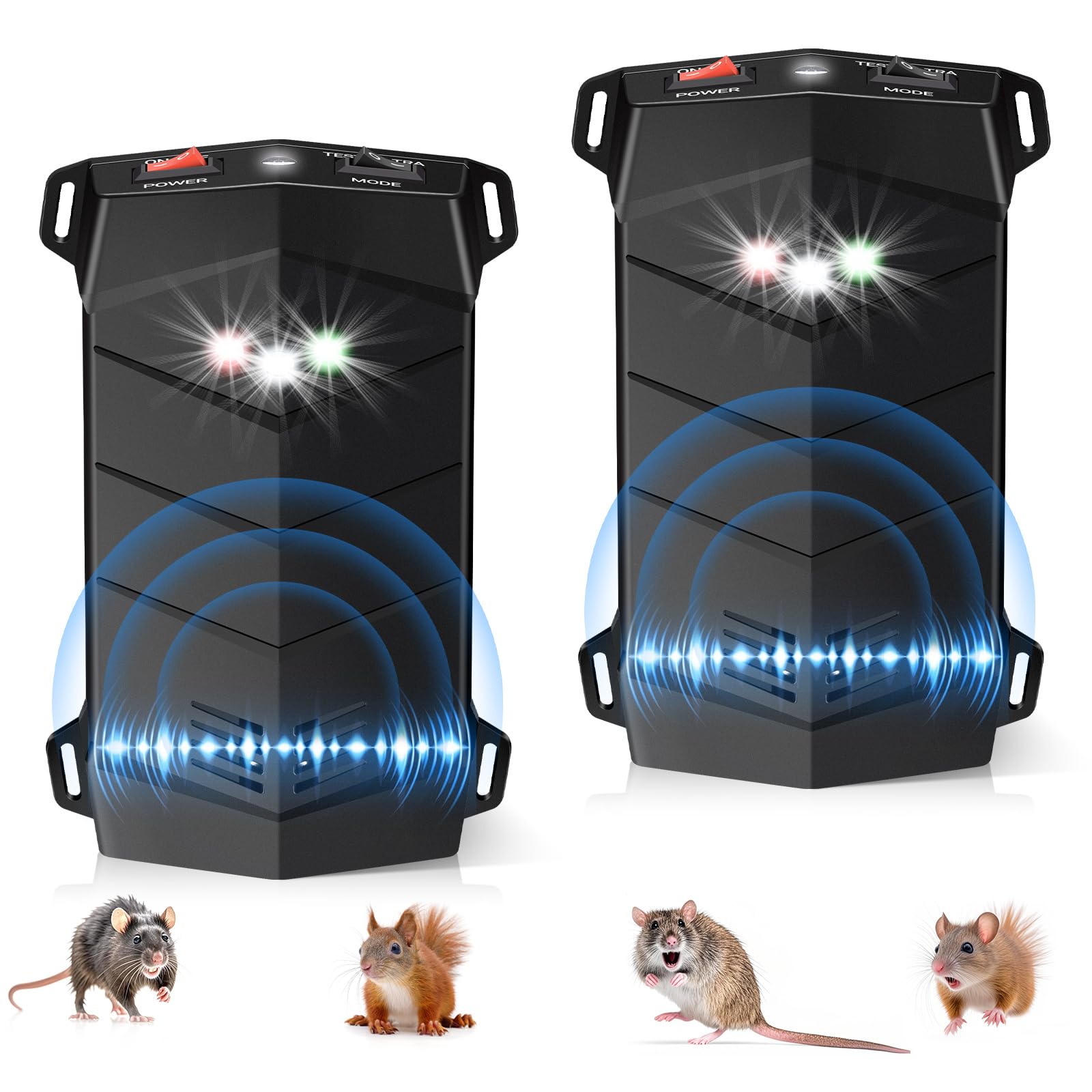Alikguu rodent repellent under-hood ultrasonic deterrent keeps engines mouse-free