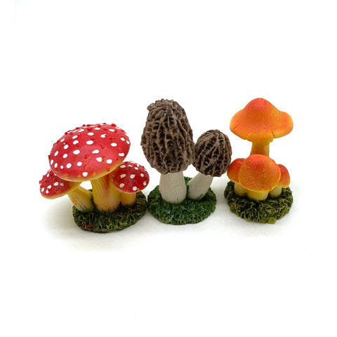 Aliotech mushroom statues suit photography props and gifting.