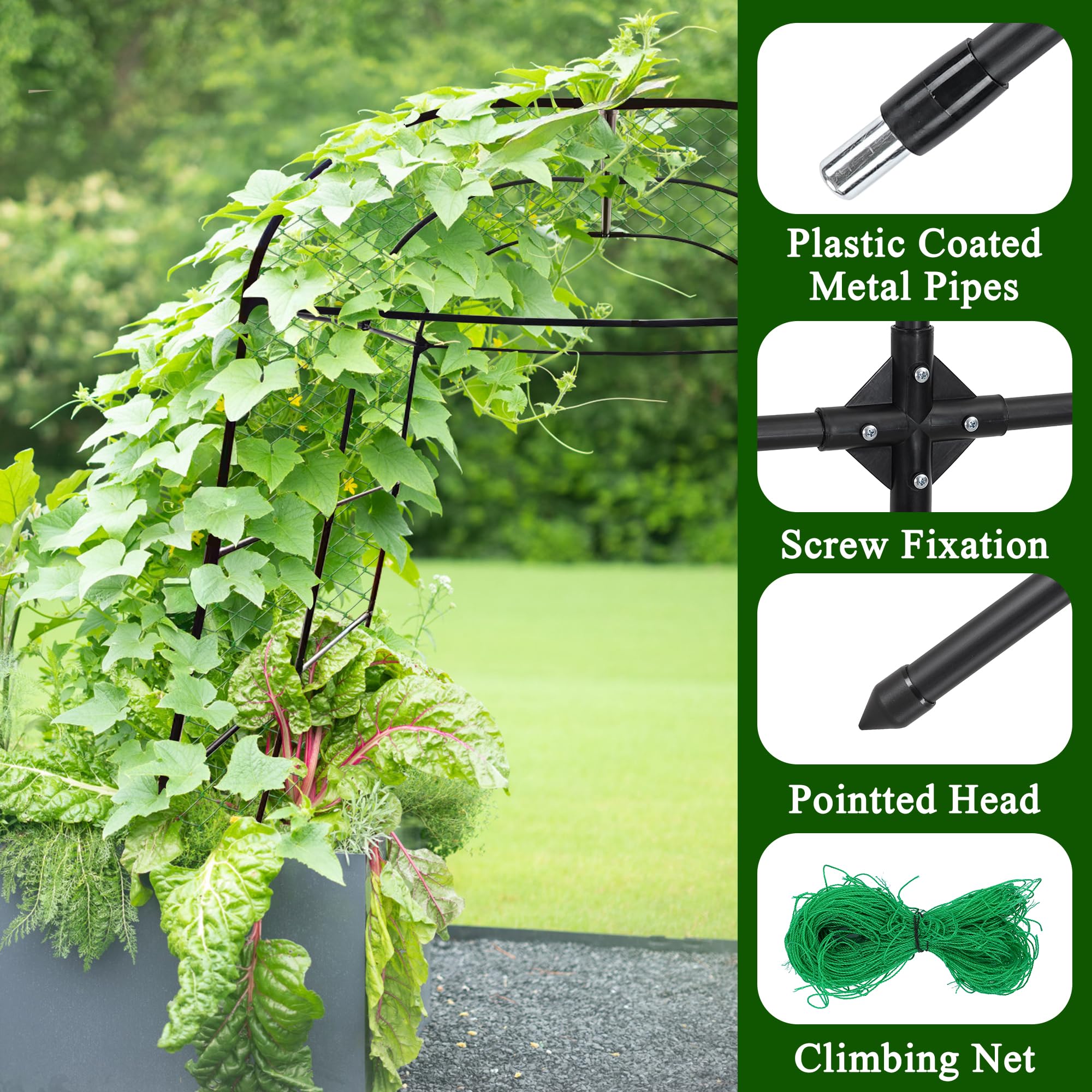 AlisisFores trellis is easy to assemble with simple steps.