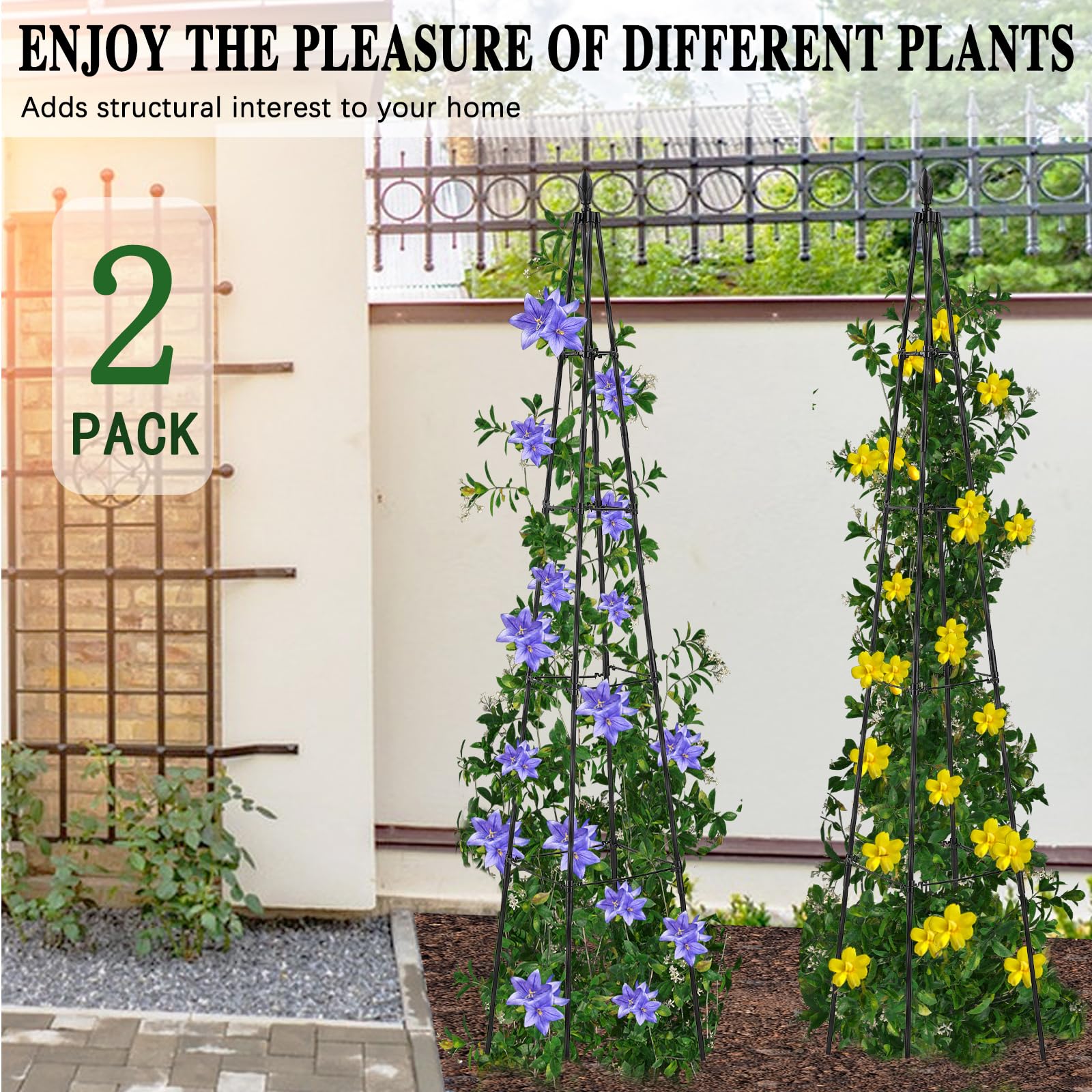 Weather-resistant design withstands wind and rain for years.