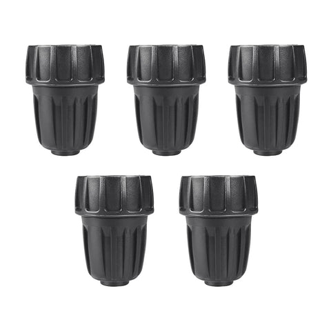 ALKARMA five-pack half-inch drip tubing fittings for easy faucet connections.