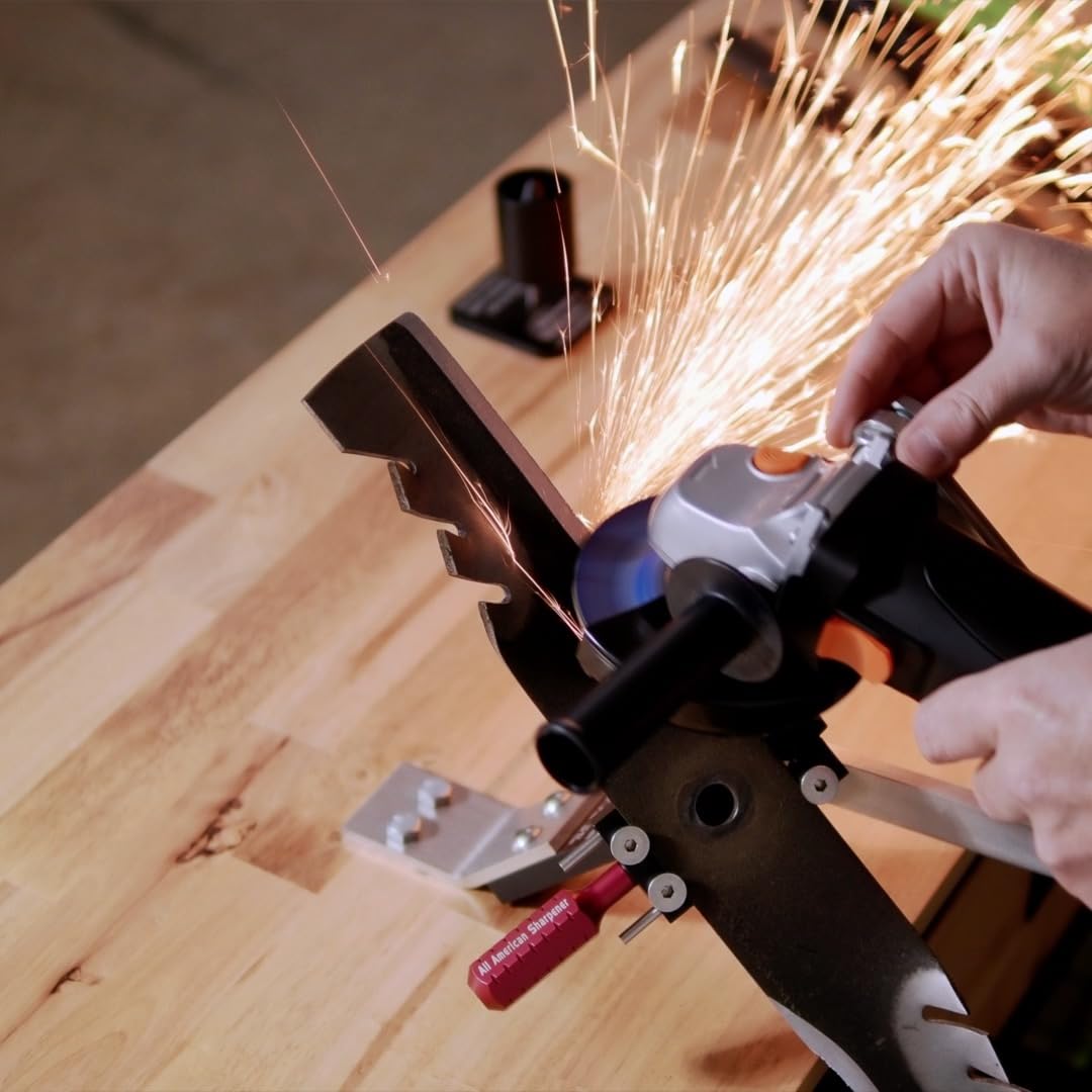 All American Sharpener 5005 Gen 2 in-use at home workshop.
