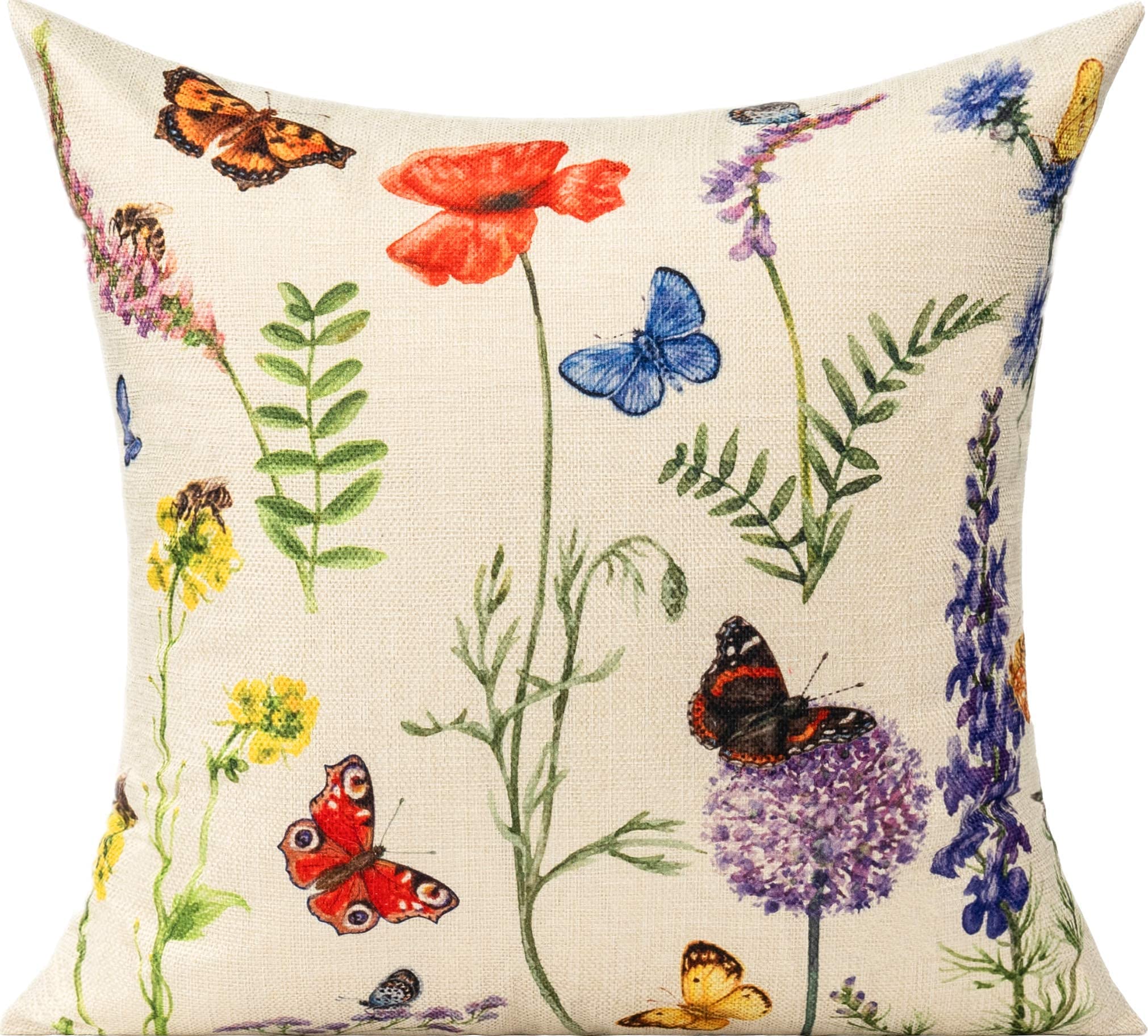 All Smiles 16x16 back solid color pillow cover for versatile styling