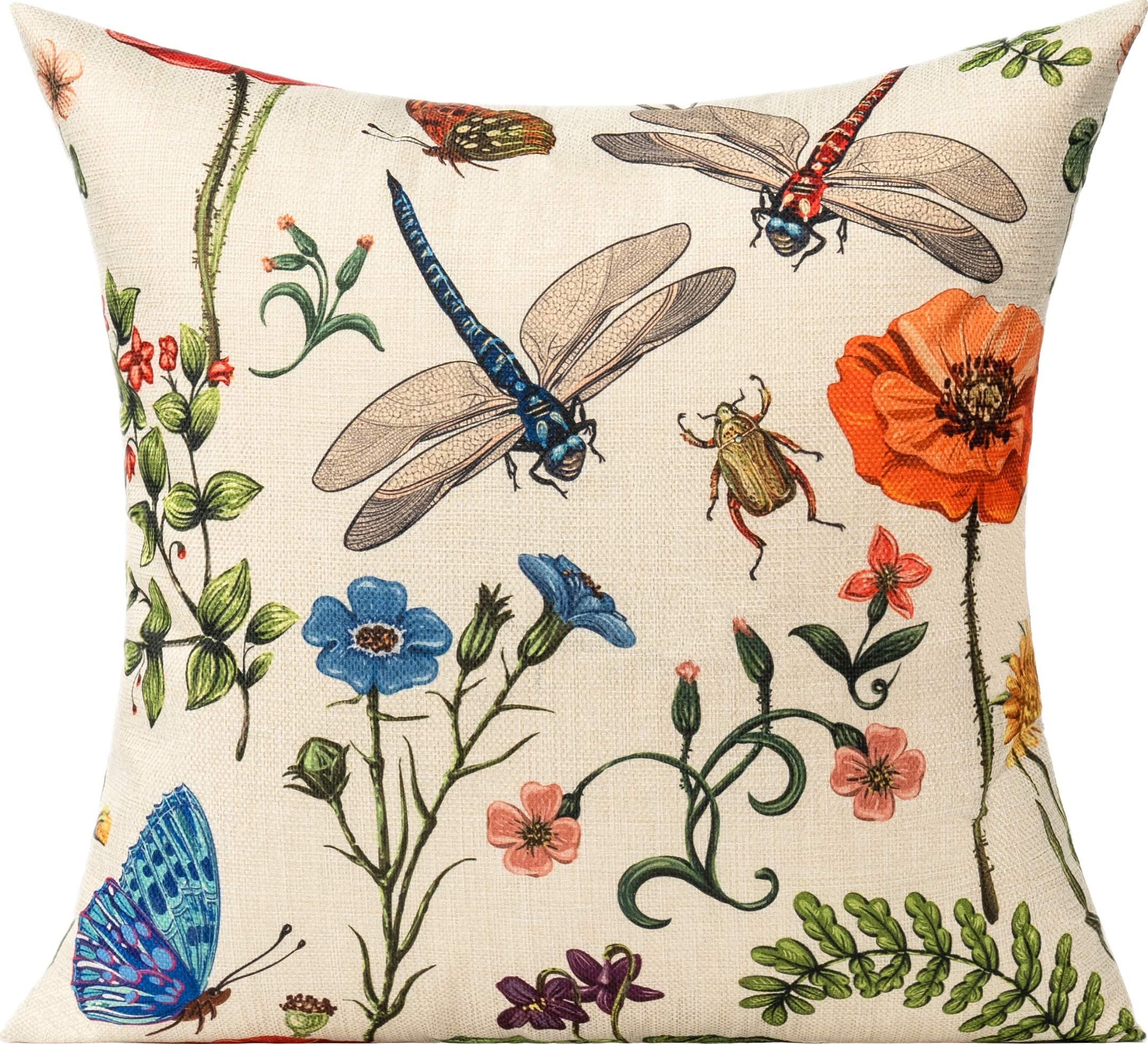 All Smiles 16x16 dragonfly detail on front enhances garden bench decor