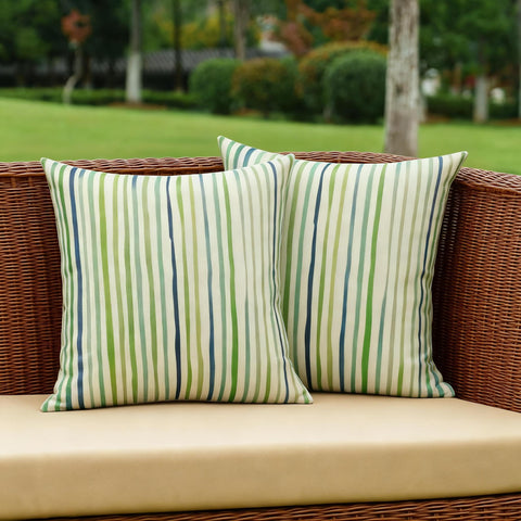 All Smiles porch and garden decor pillow cover on 18x18 cushions
