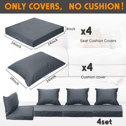 All Smiles cushion covers with hidden zipper for easy removal and cleaning