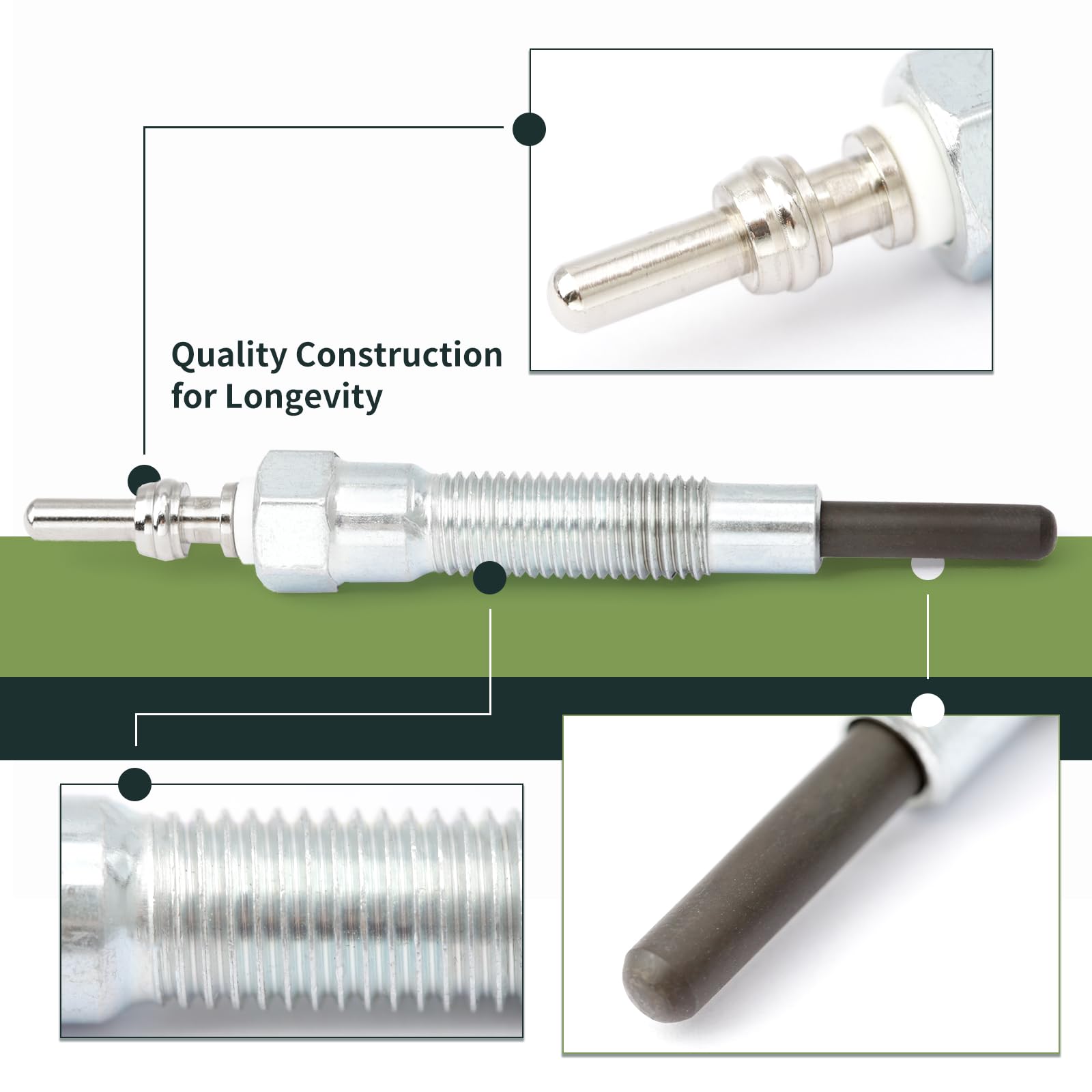 ALLCSM glow plug demonstrates easy installation for minimal downtime.
