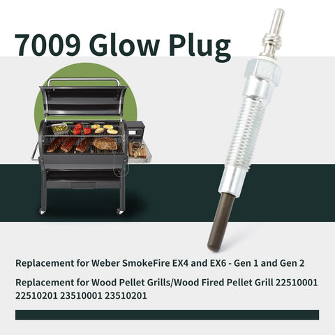 ALLCSM glow plug for Weber EPX6, durable metal construction endures high heat.