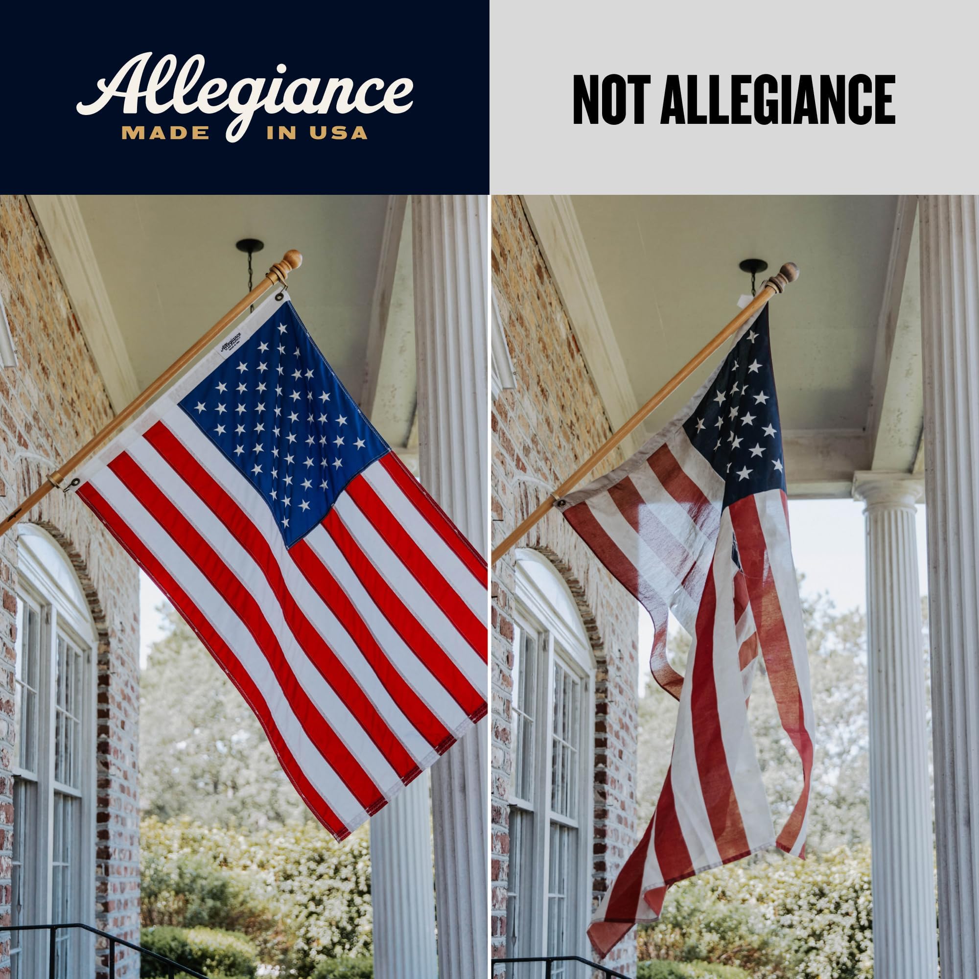 Allegiance Flag Supply flag packaged and ready for secure storage
