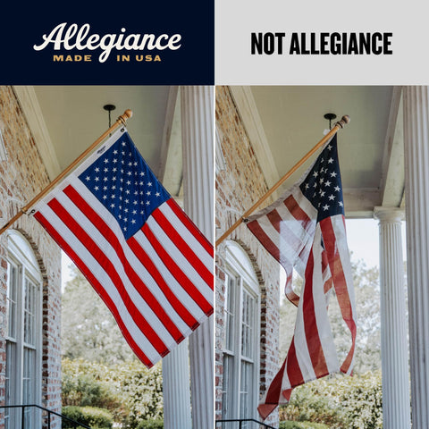 Allegiance Flag Supply flag packaged and ready for secure storage