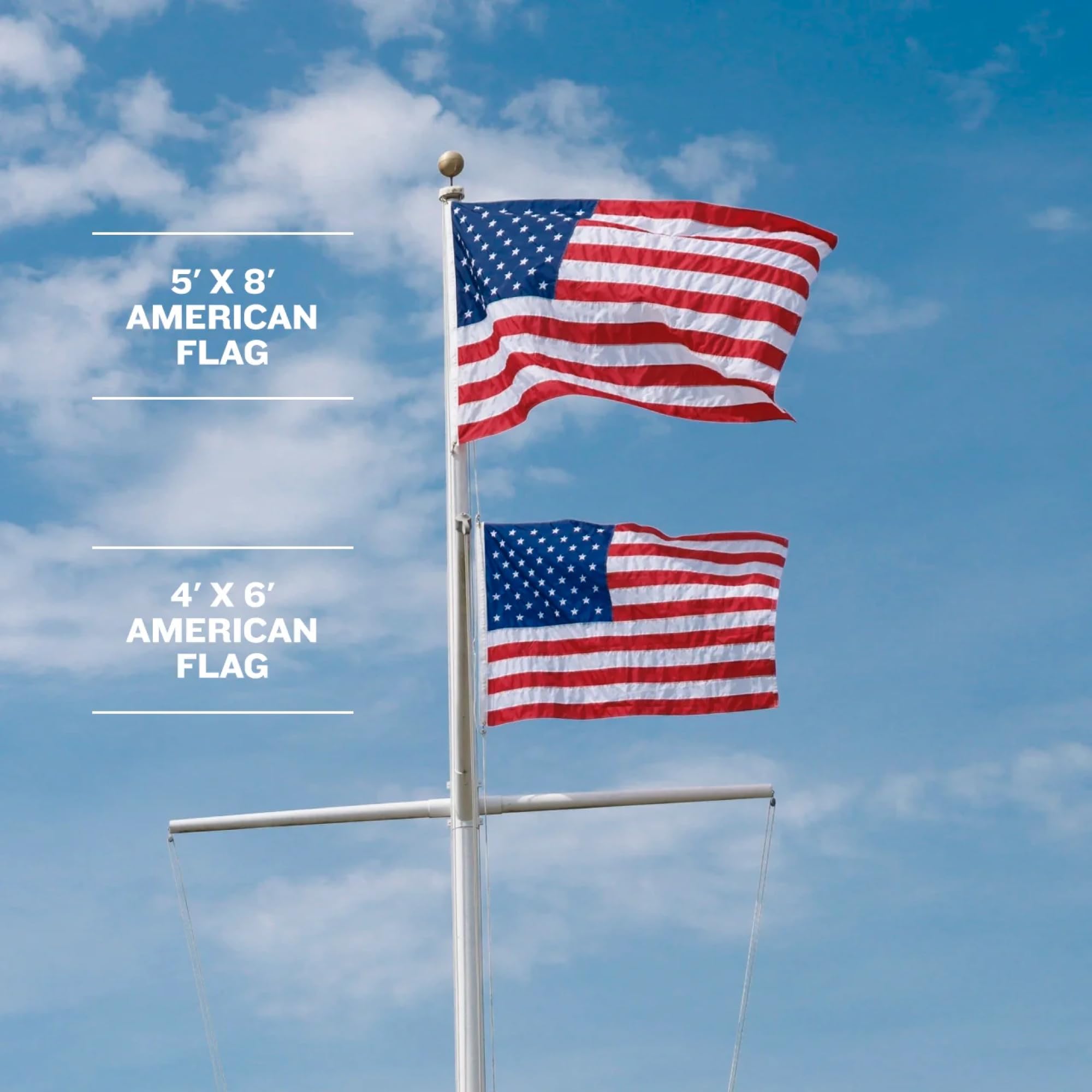 Allegiance Flag Supply heavyweight nylon construction supports durable, long-lasting outdoor performance.