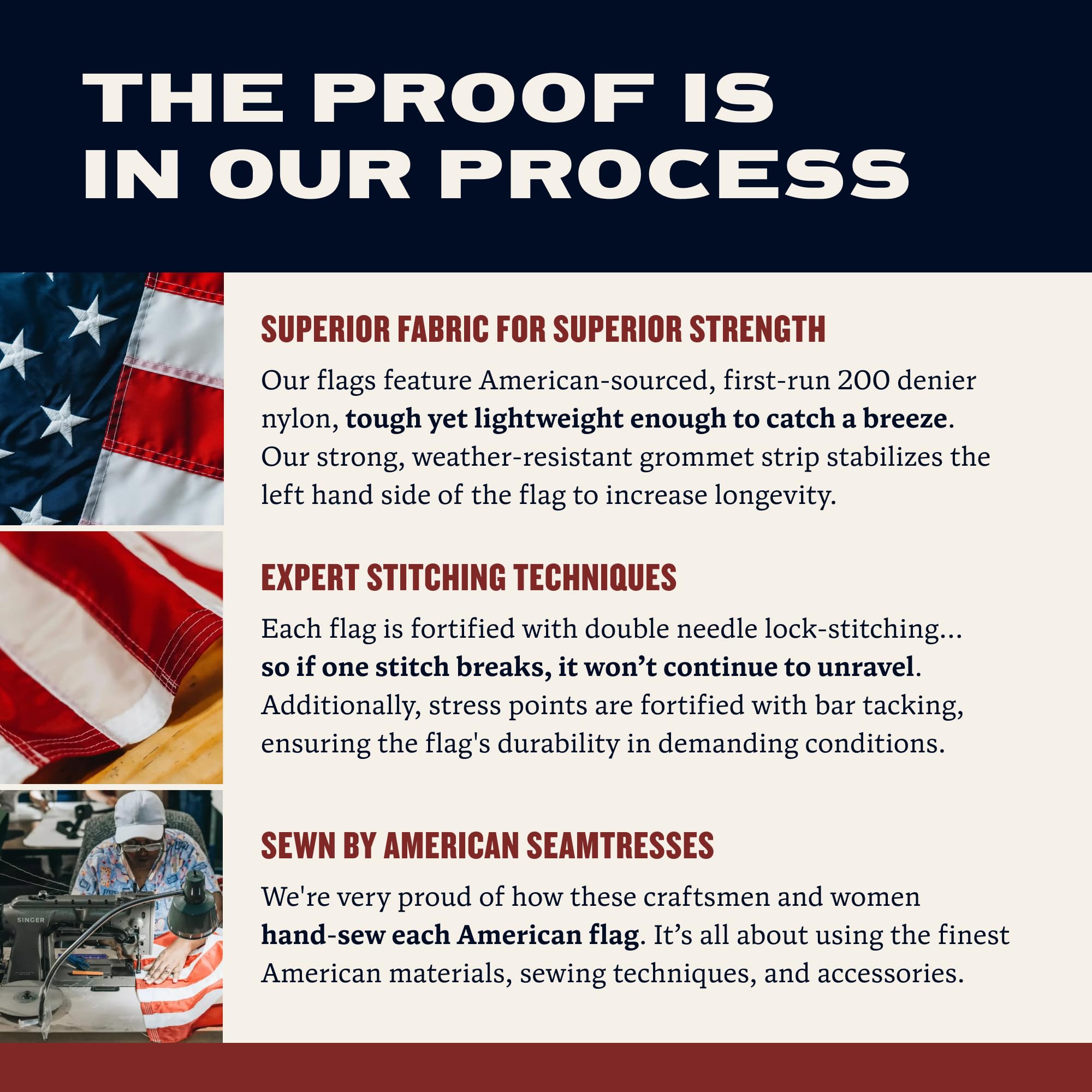 Allegiance Flag Supply traditional look for ceremonies and patriotic events with reliable visibility.