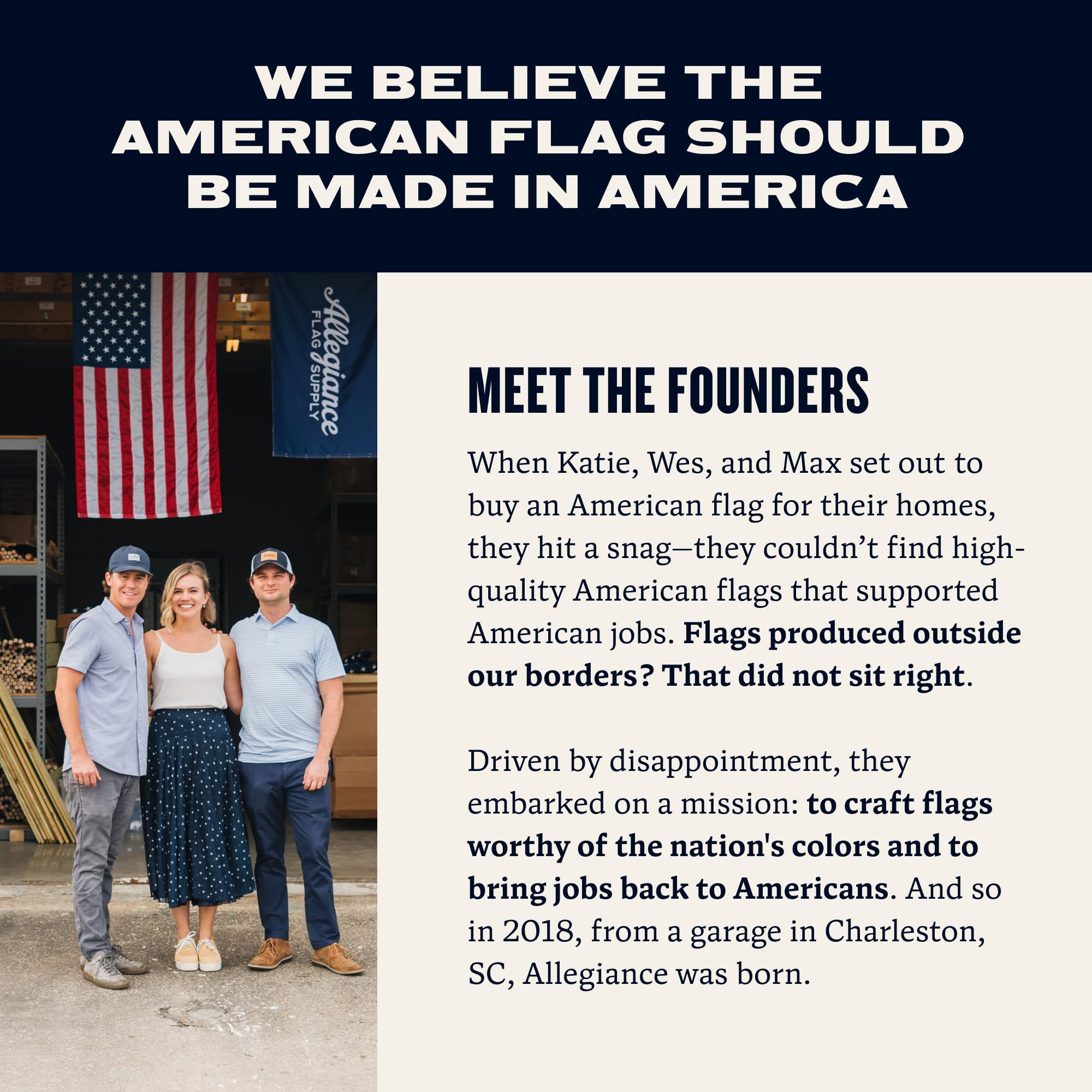 Allegiance Flag Supply outdoor flag weather-ready in wind and rain conditions