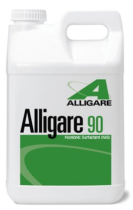 Alligare 90 nonionic surfactant 1-gallon bottle for improved wetting and spray coverage.