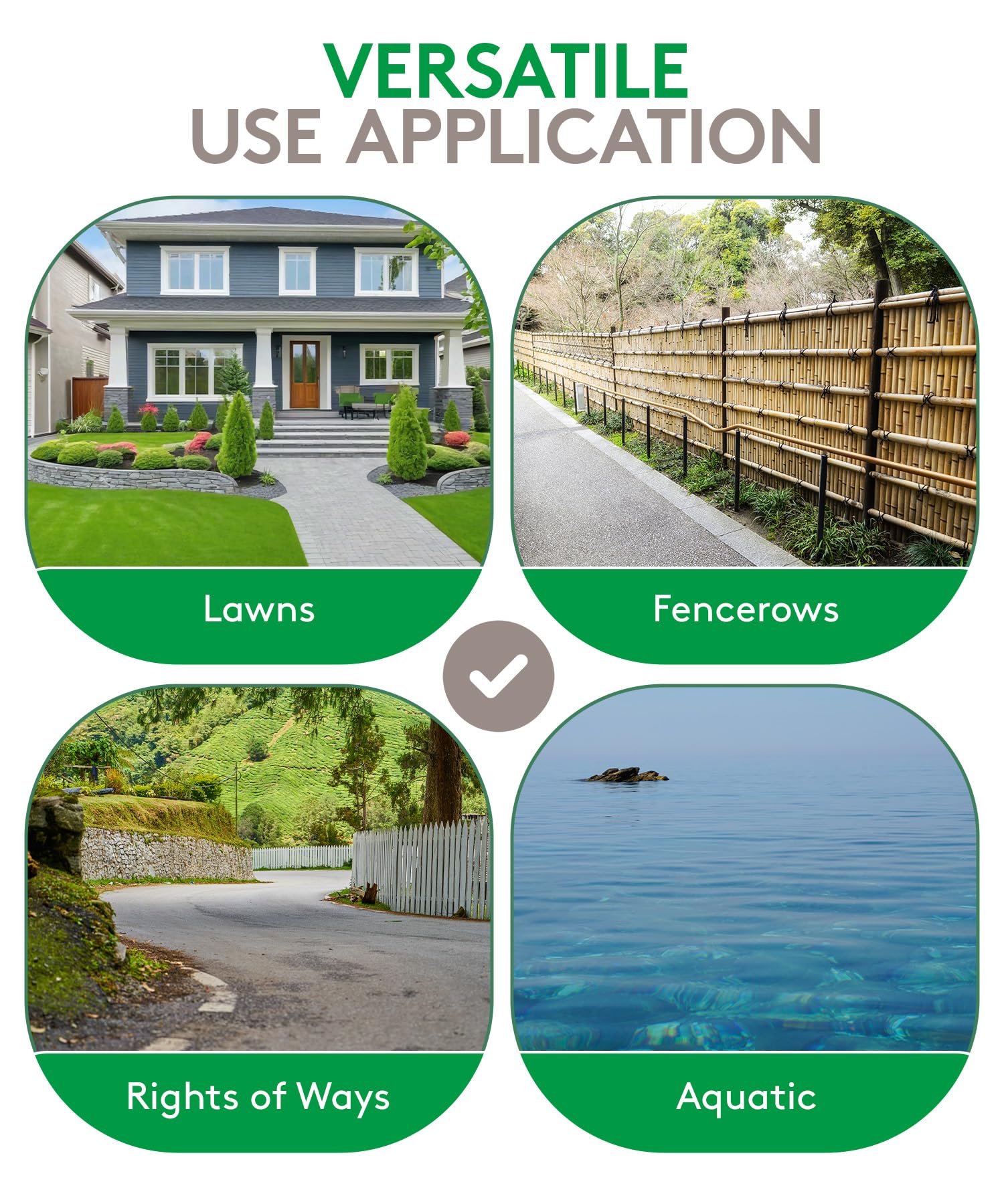 Pasture and lawn treatment using Alligare 2,4-D for weed-free turf.