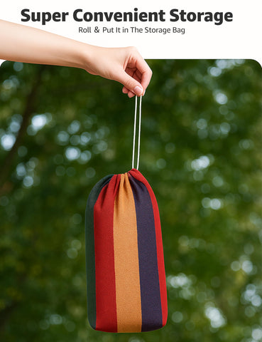 ALLIVING hammock chair carry bag ready for transport and easy setup