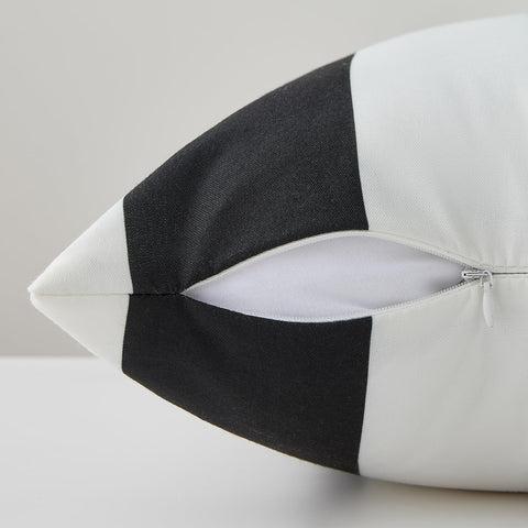 Allorry waterproof pillow covers for outdoor cushions, blocks water droplets.