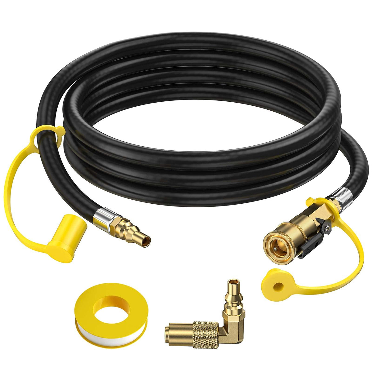 Alloxity 7ft rv propane hose with elbow connector for easy RV setup