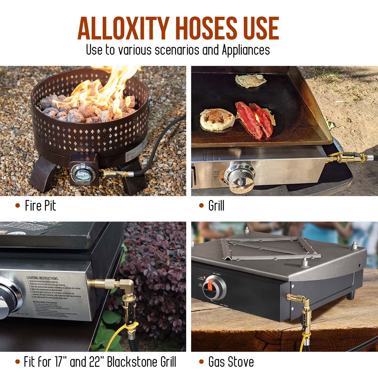 Alloxity quick connect hose with independent switch improves safety