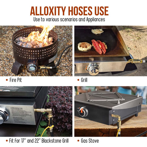 Alloxity quick connect hose with independent switch improves safety