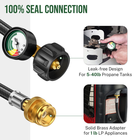 Alloxity brass adapters ensure a tight, leak-proof fit.