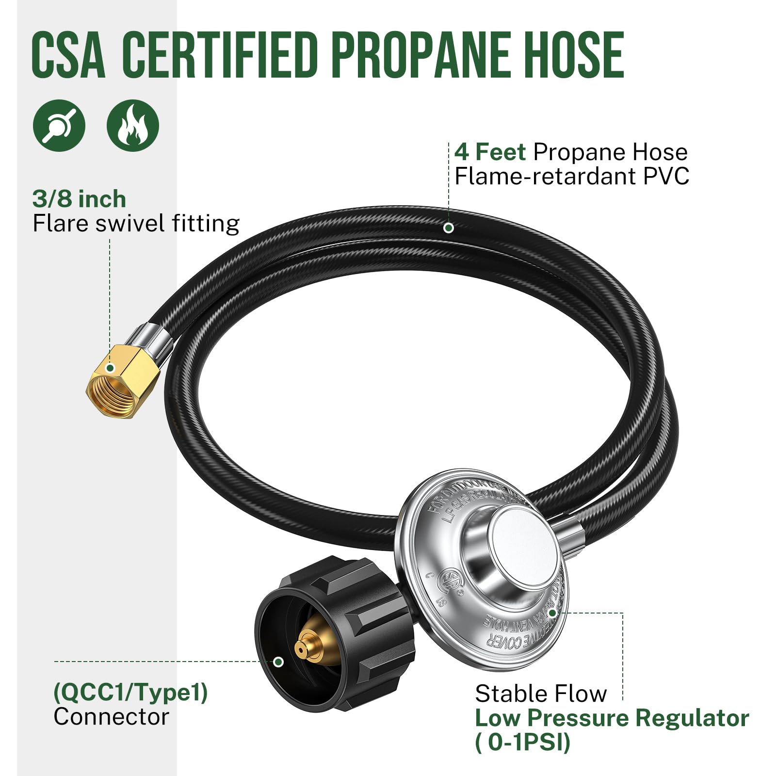 Alloxity brass tank connector Type 1 QCC1 provides easy, tool-free attachment