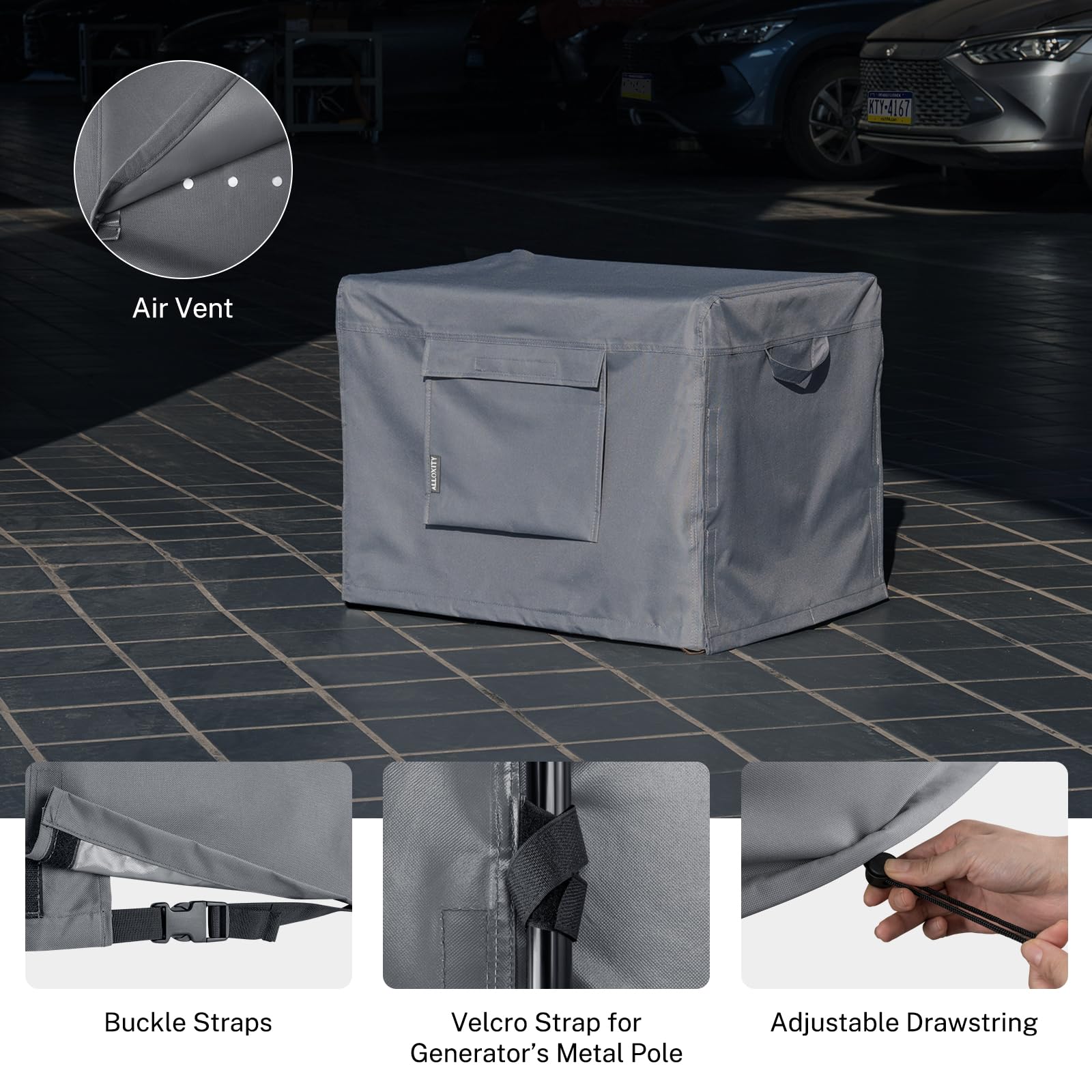 Alloxity reinforced handle enables easy installation and removal.