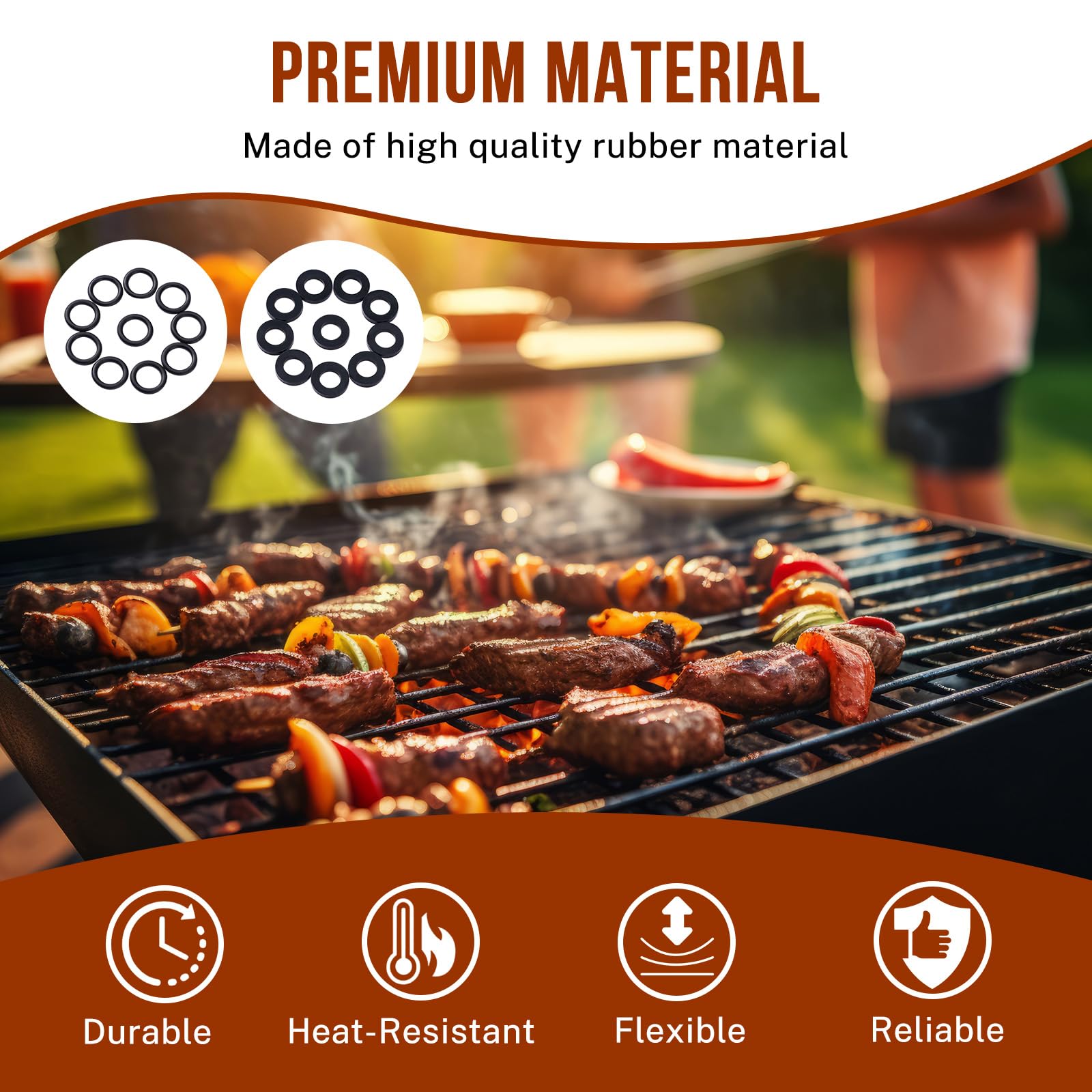 Alloxity leakage-prevention washers help maintain safe grilling setups.