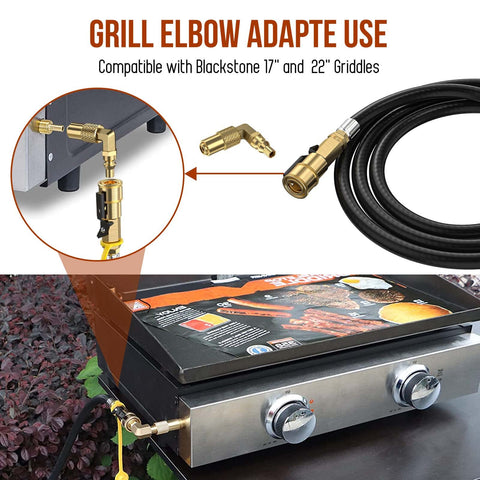 Alloxity low-pressure hose maintains steady gas flow to grills
