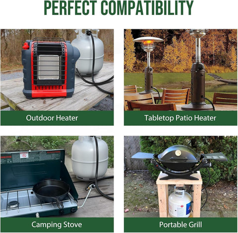 Alloxity outdoor cooking scene demonstrates versatile use with grills and heaters.
