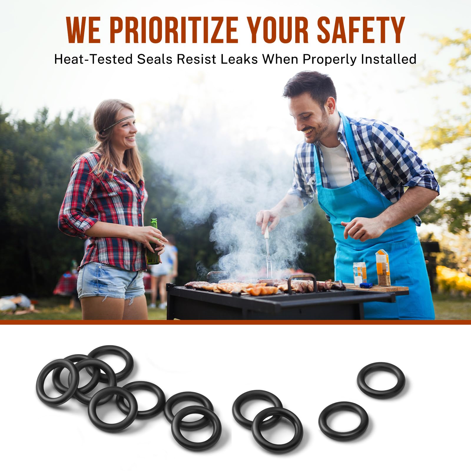 Alloxity propane adapter seal rings for connectors and regulators
