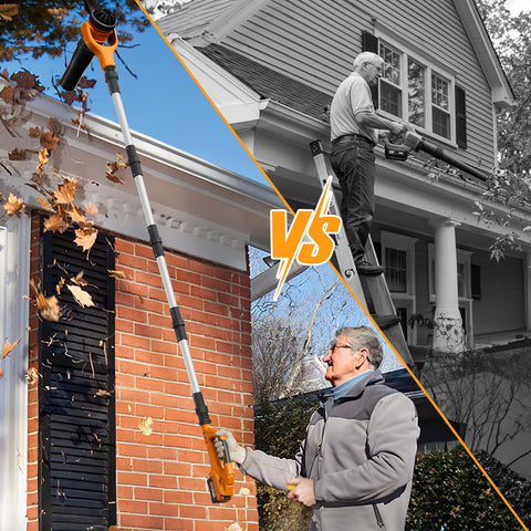 Alloyman 270 degree adjustable nozzle targets gutters and corners with precision