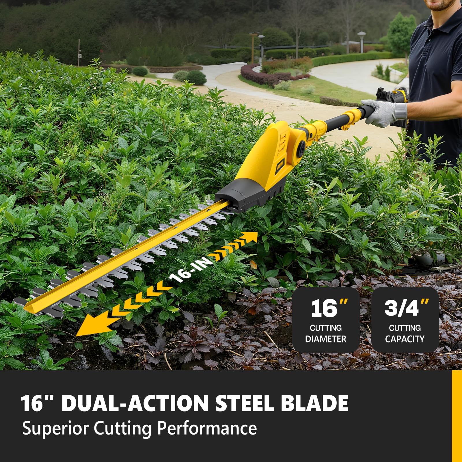 Alloyman 2in1 pole saw attachment with 8.6inch blade for thick branches
