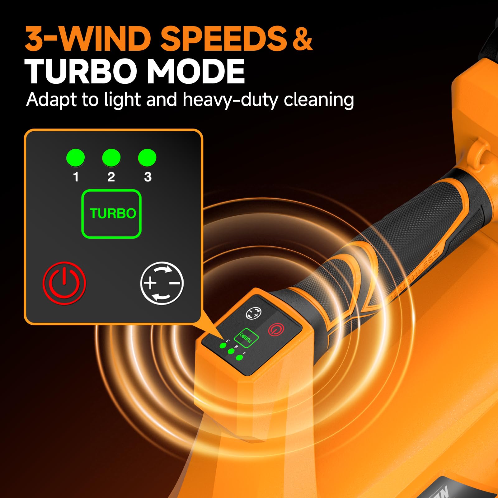 Alloyman 40V blower with nozzle attachments for versatile cleaning reach