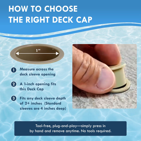 AllSafe quick-remove install cap enables easy fence setup and removal