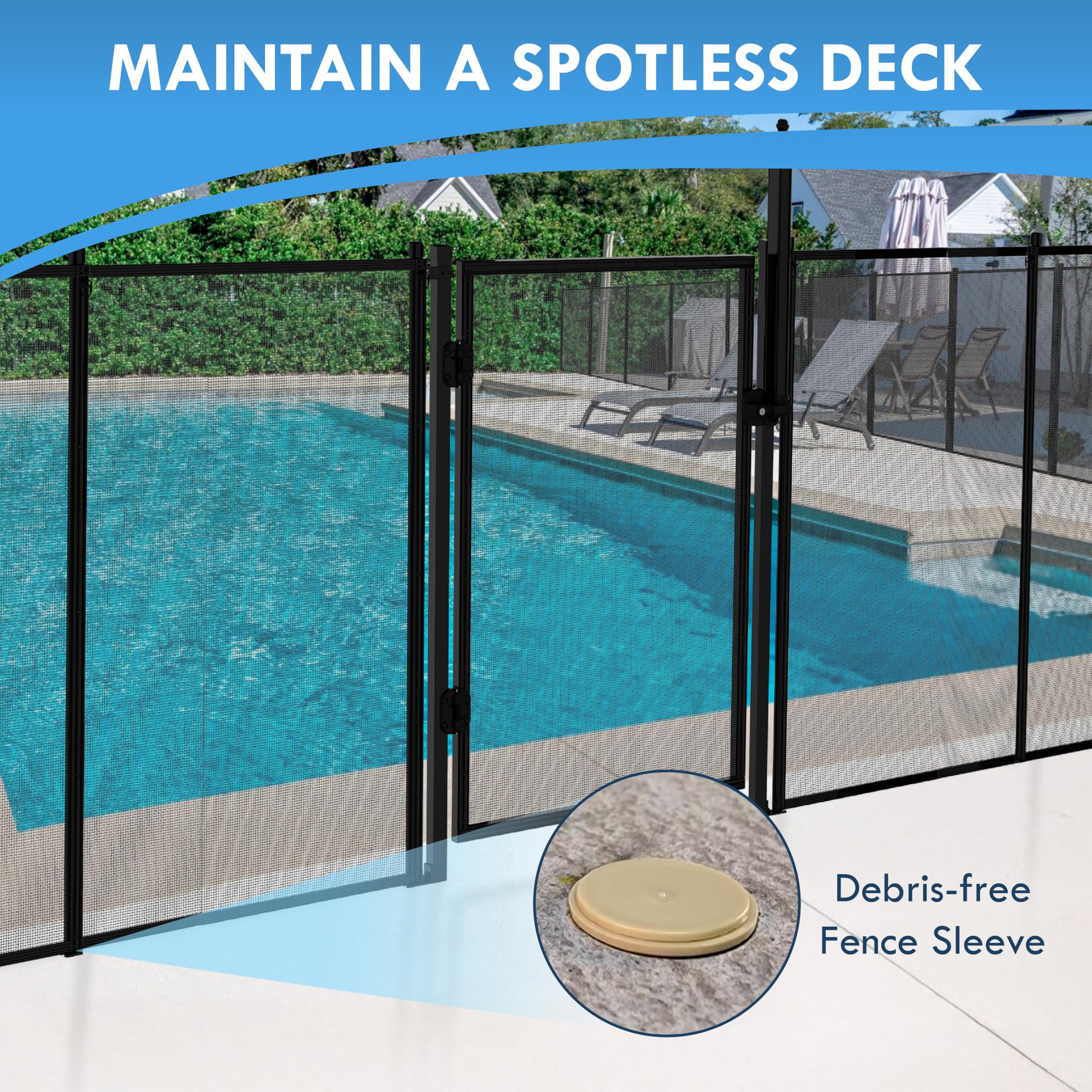 AllSafe works with most brands fences for flexible installations