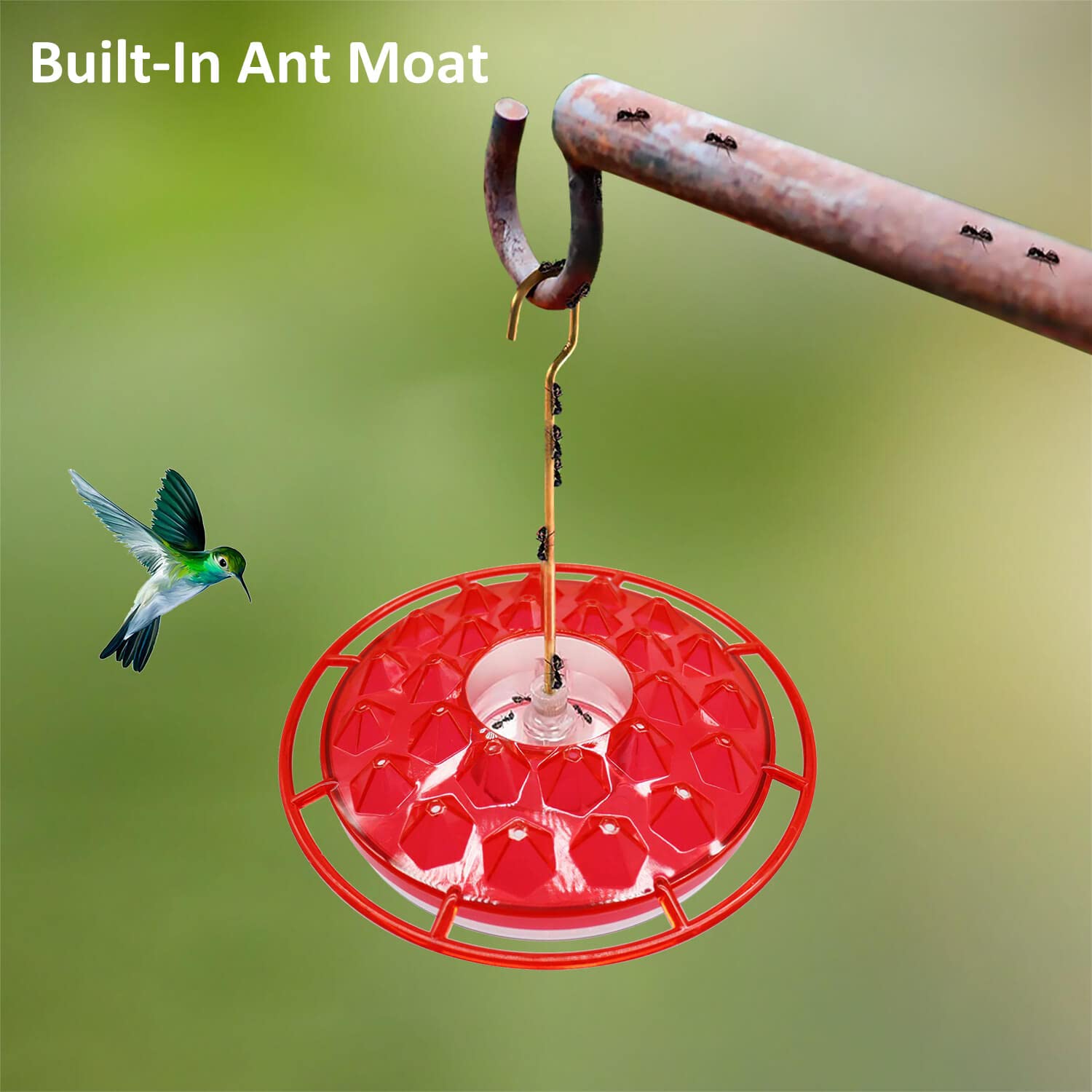 ALLSLOTX hummingbird feeder easy cleaning with included brushes.