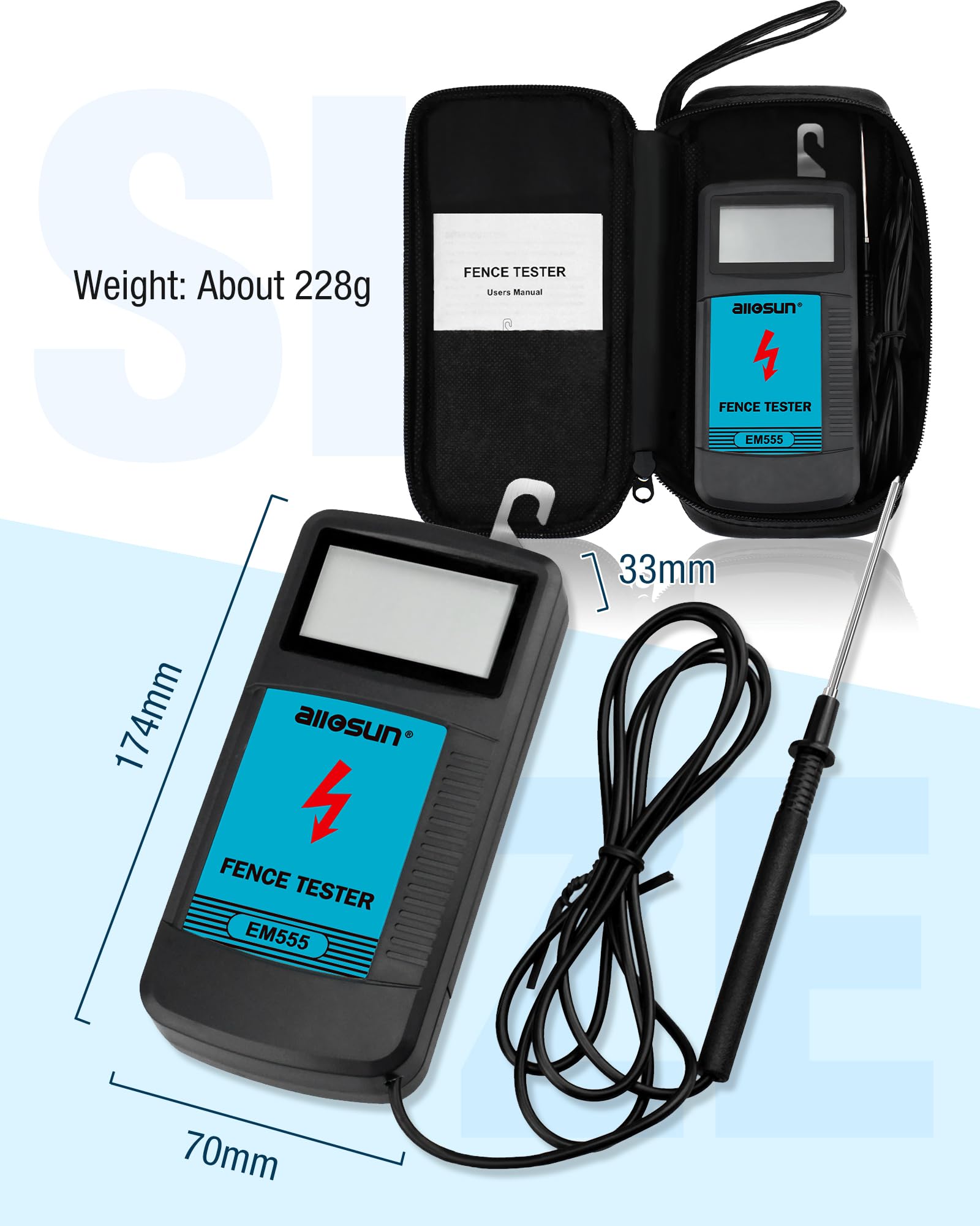 Helpful for locating fence line faults without guesswork.