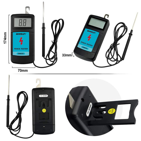The EM555 unit demonstrates power-saving mode activated by pulse detection.