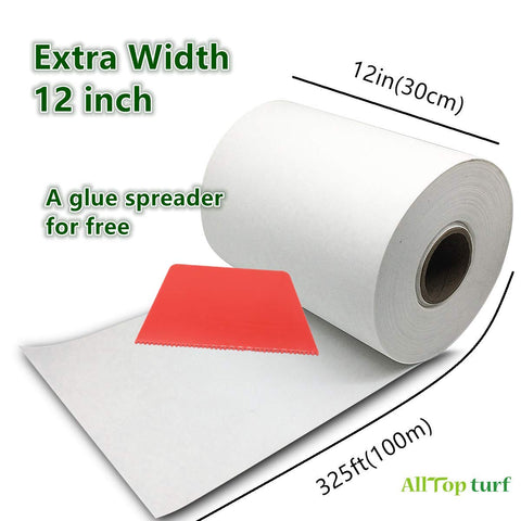 Alltop Turf seam tape applied in sports field showing seamless joining potential.