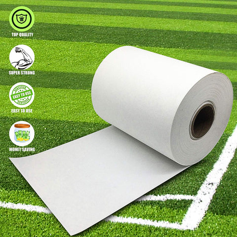 Focus on glue absorption capability of Alltop Turf seam tape with adhesive.