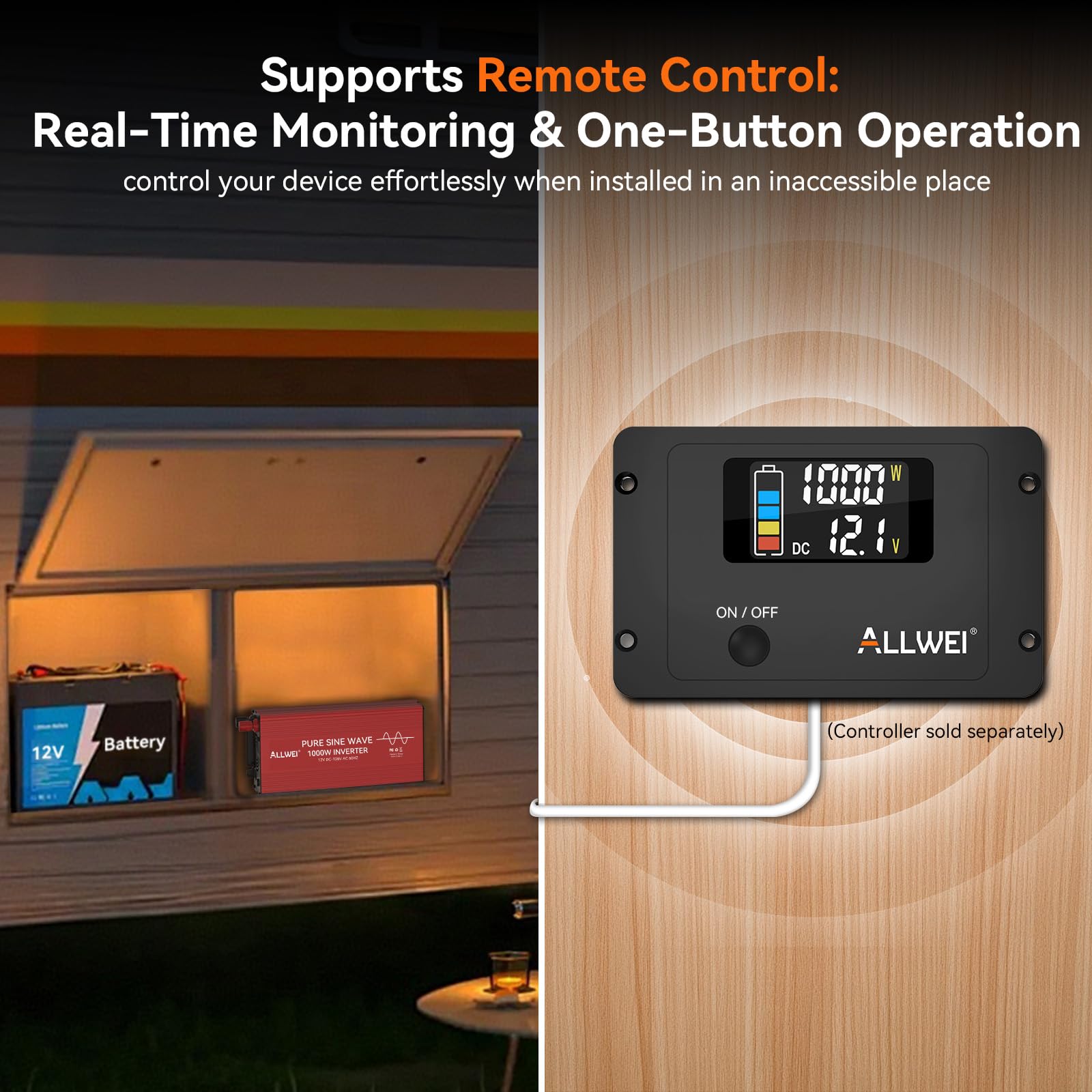 ALLWEI Inverter cooling fan detail highlights auto-thermal management