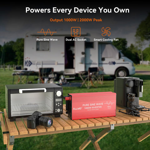 ALLWEI Inverter in box packaging for quick setup