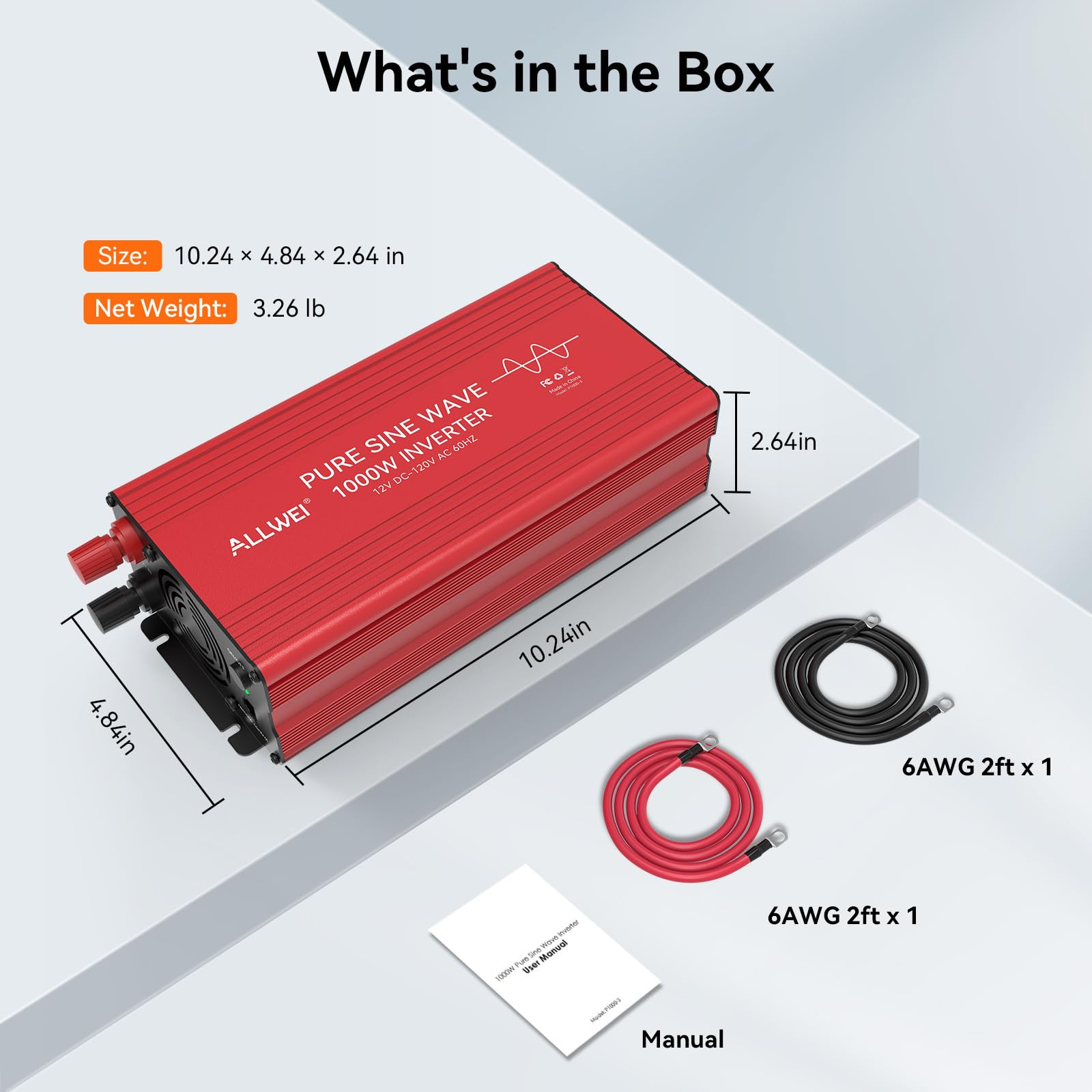 ALLWEI Pure Sine Wave Inverter powers laptop on the go