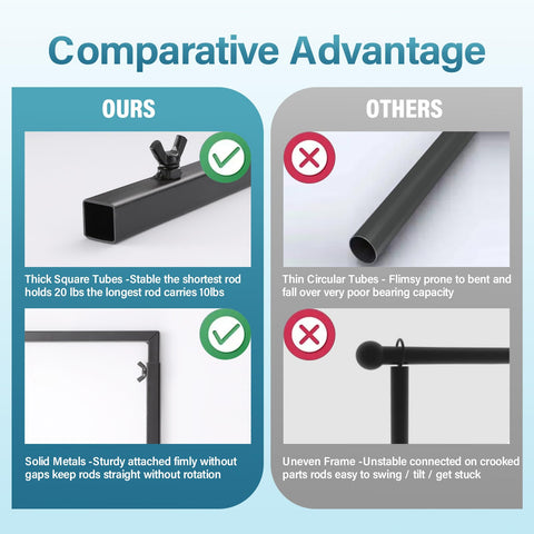 Almirantra adjustable height stand 29-44 inches for flexible layouts.