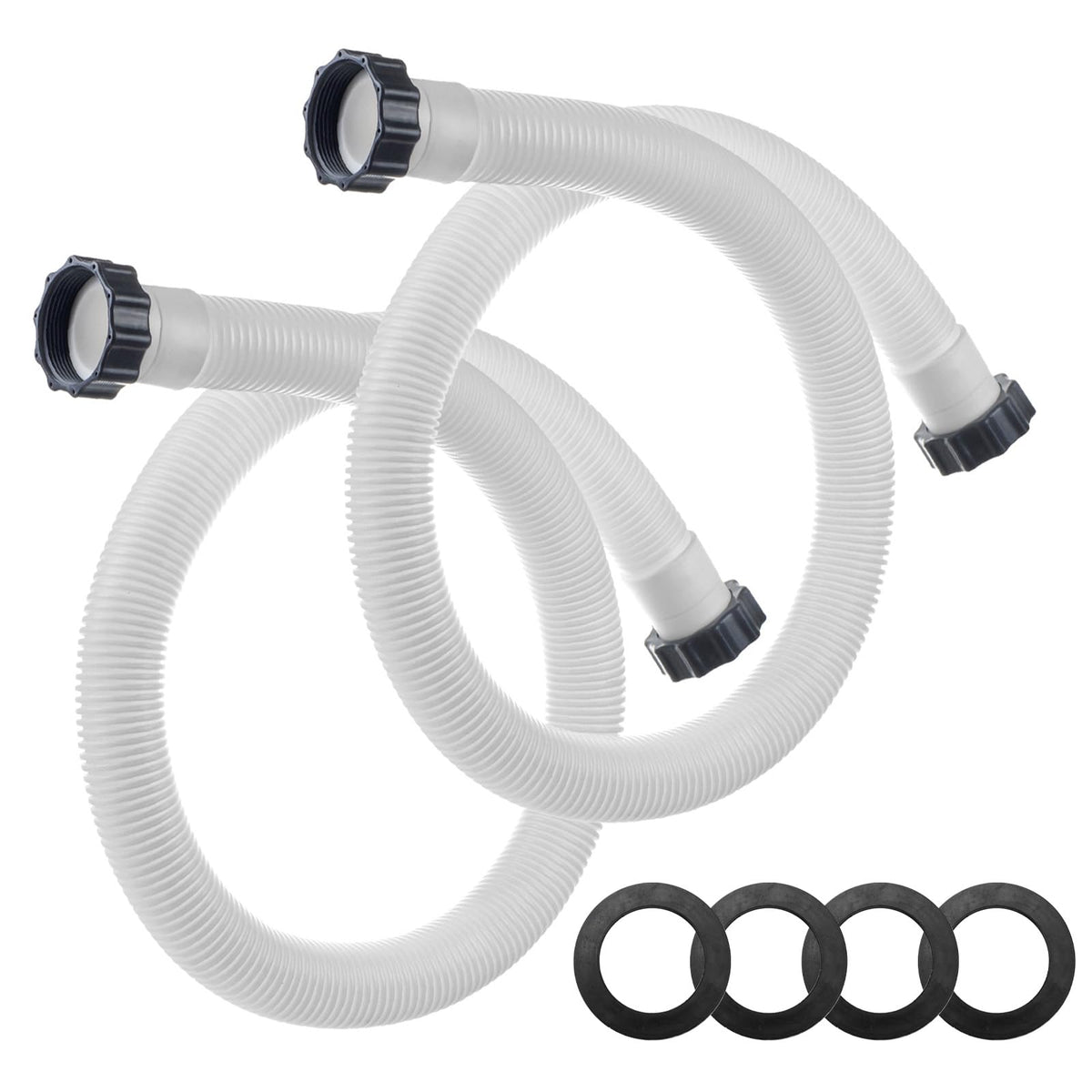 Alocs 1.5-inch pool hose replacement for Intex 29060E, flexible and durable for pumps.