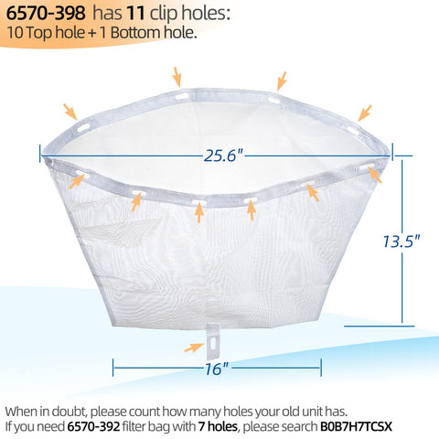 Alocs 6570-398 Ja-cuzzi filter net bag fits 2014 plus J-300 models for easy maintenance